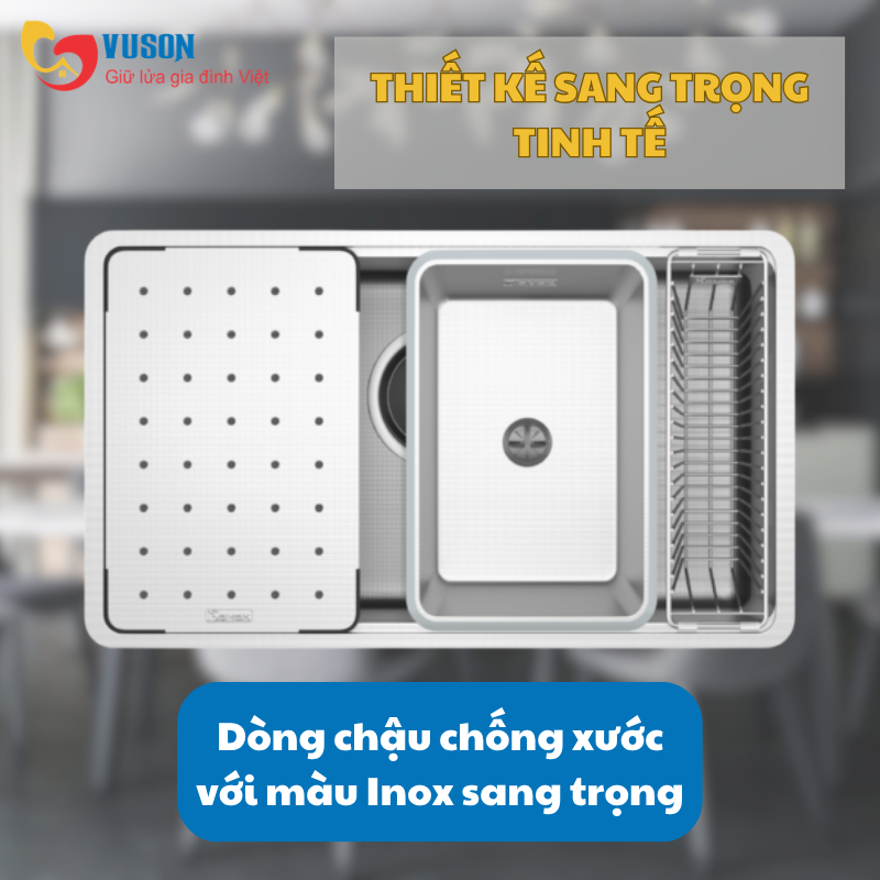 Chậu rửa bát chống xước Workstation Sink Konox Dekor 8044SU