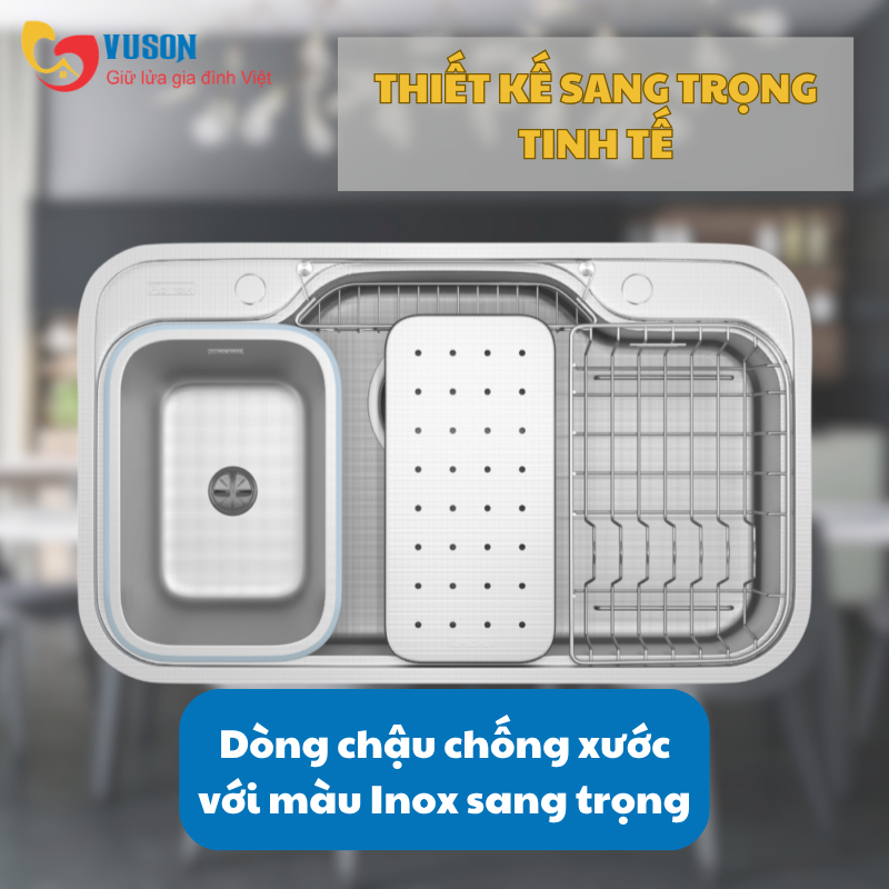 Chậu rửa bát chống xước Workstation Sink Konox Dekor 8048SU