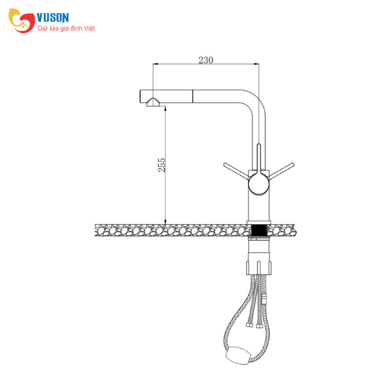 Vòi rửa bát Konox Lumo Smart Chrome
