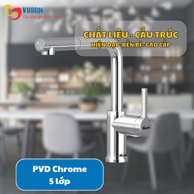 Vòi rửa bát Konox Lumo Smart Chrome