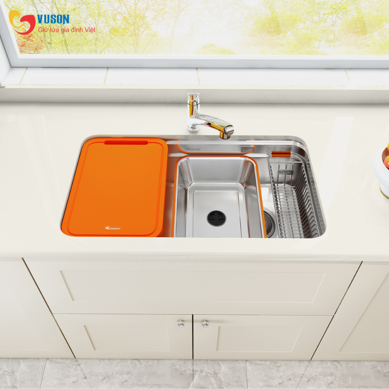Chậu rửa bát Konox R50 Tari 8047SU