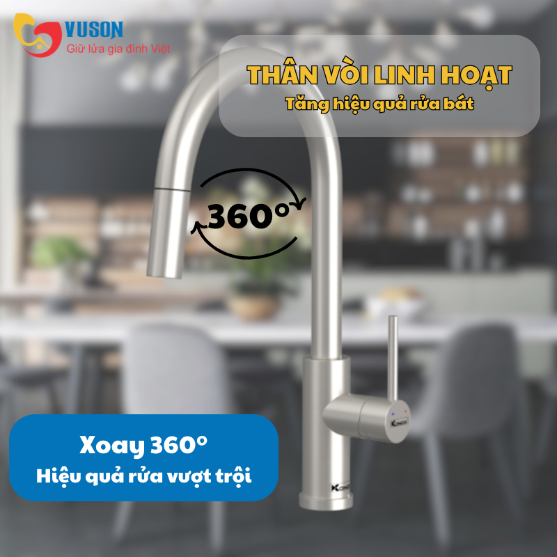 Vòi rửa bát Konox Reno Smart