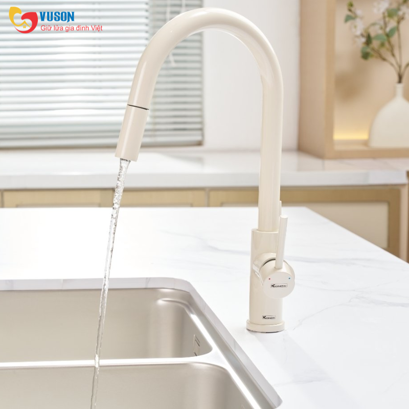 Vòi rửa bát Konox Reno Smart Nude