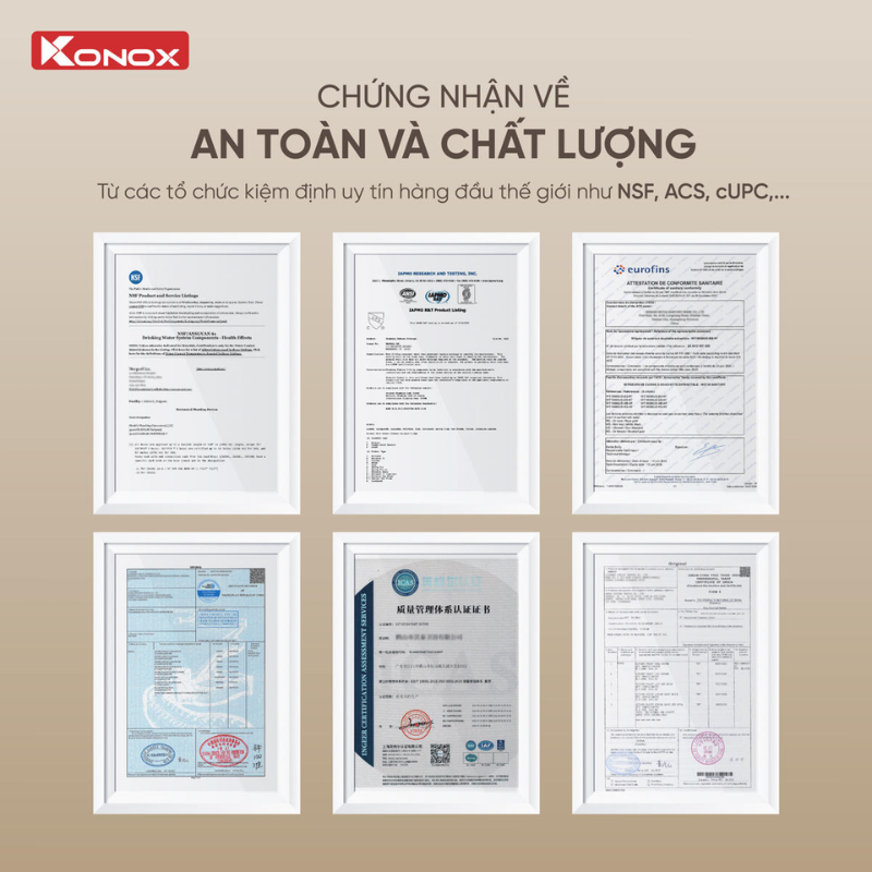 Vòi rửa bát dây rút Konox Stream Smart Champagne