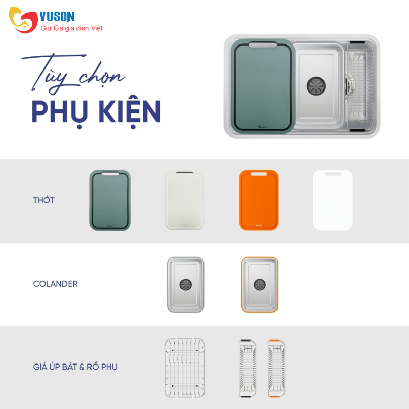 Chậu rửa bát chống xước Konox Tari Smart 7047PP