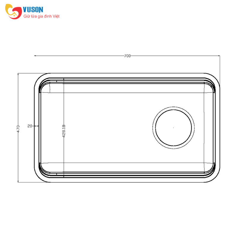 Chậu rửa bát chống xước Konox Tari Smart 7047PP