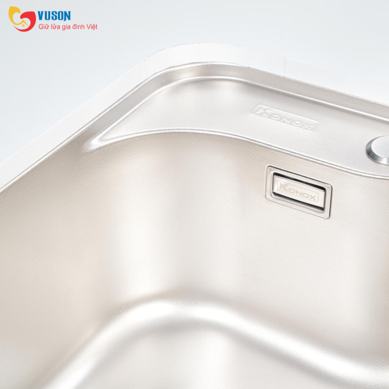 Chậu rửa bát phong cách Nhật chống xước Konox Tari Smart 7851