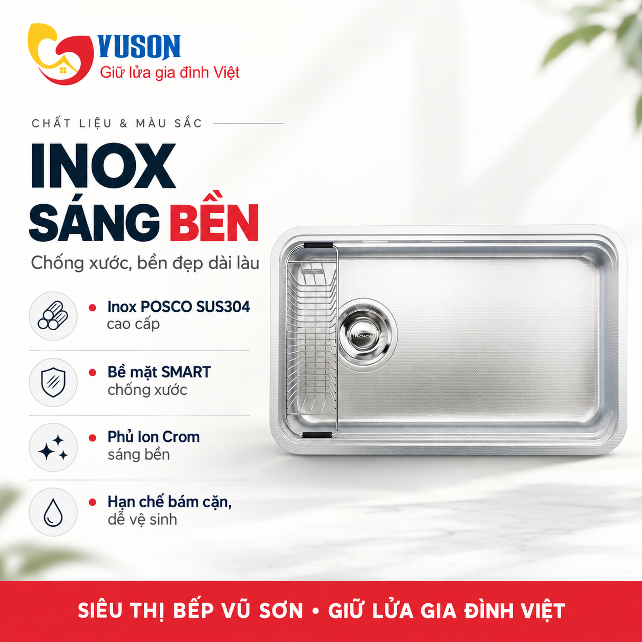 Chậu rửa bát chống xước Konox Tari Smart 8047PP -L