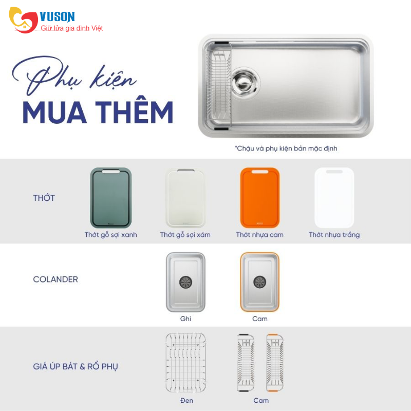 Chậu rửa bát chống xước Konox Tari Smart 8047PP -L