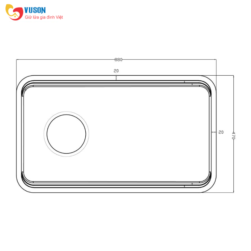 Chậu rửa bát chống xước Konox Tari Smart 8847PP-L