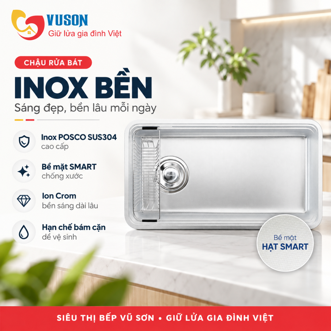 Chậu rửa bát chống xước Konox Tari Smart 8847PP-L