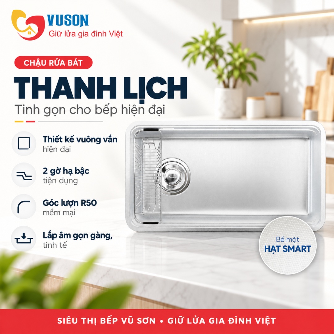 Chậu rửa bát chống xước Konox Tari Smart 8847PP-L