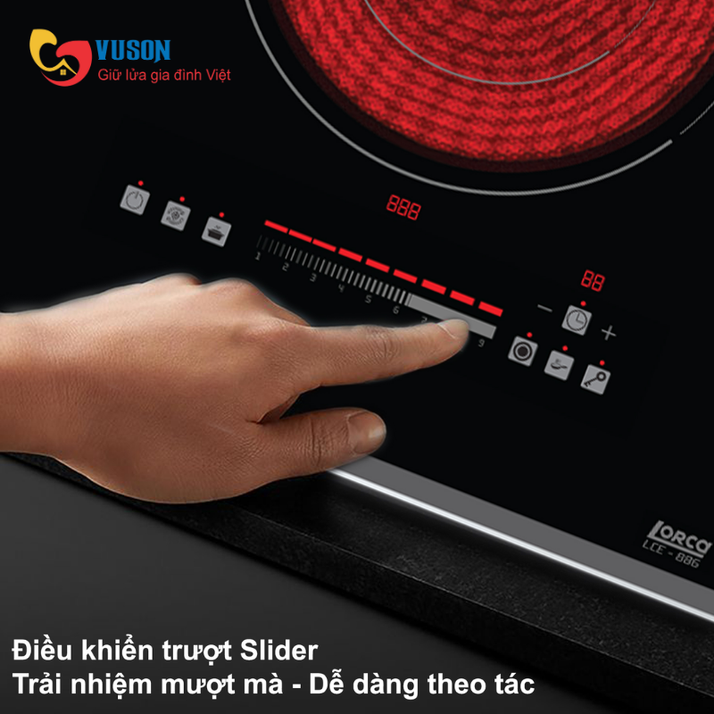 Bếp điện từ Lorca LCE-886D