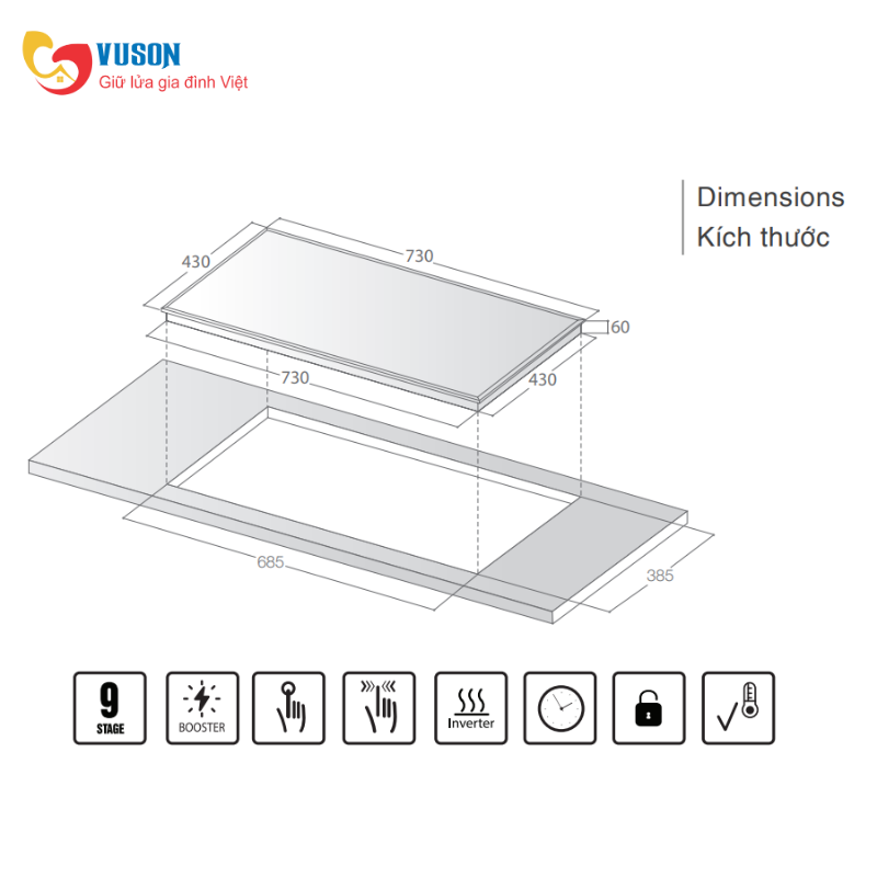 Bếp từ Lorca LCI-809PLUS