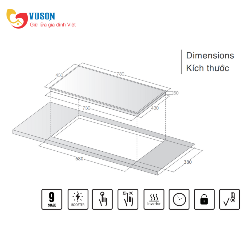 Bếp từ Lorca TA-3033