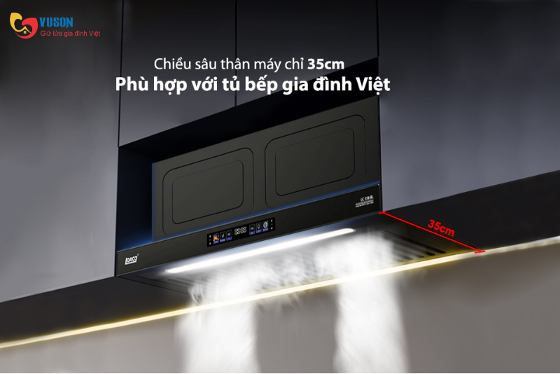 Máy hút mùi Lorca LC 358 BL