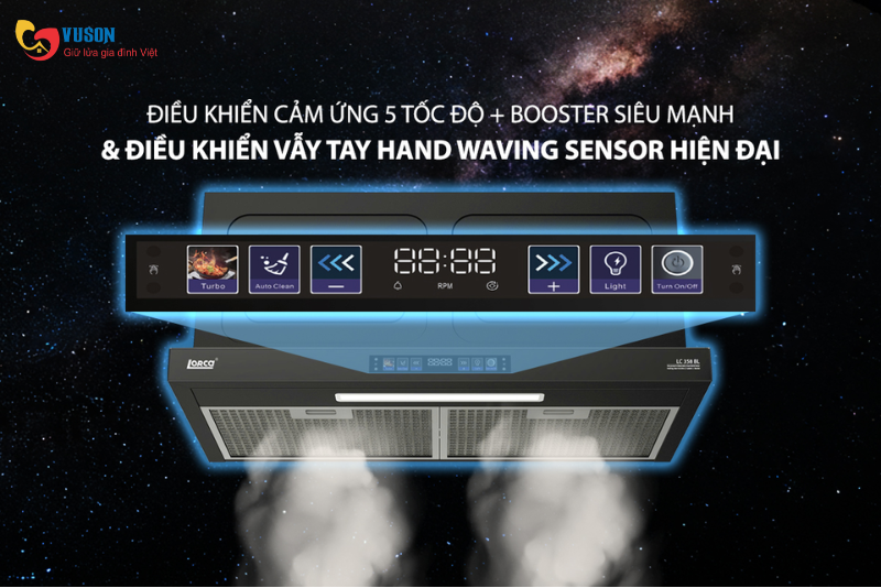 Máy hút mùi Lorca LC 358 BL