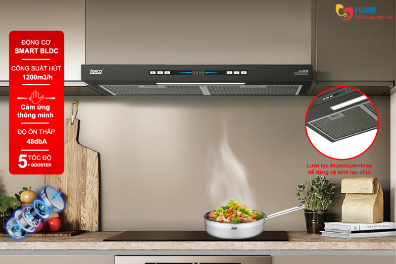 Máy hút mùi Lorca LC 359 BS