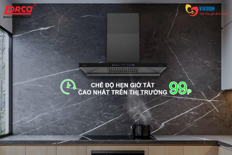 Máy hút mùi Lorca LC 3619 Premium SR8L-90cm