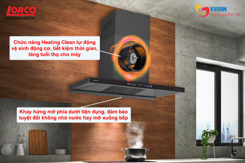 Máy hút mùi Lorca LC 3619 Premium SR8L-90cm