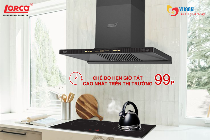 Máy hút mùi Lorca LC 3709 Ultra LuxSR8P-70cm