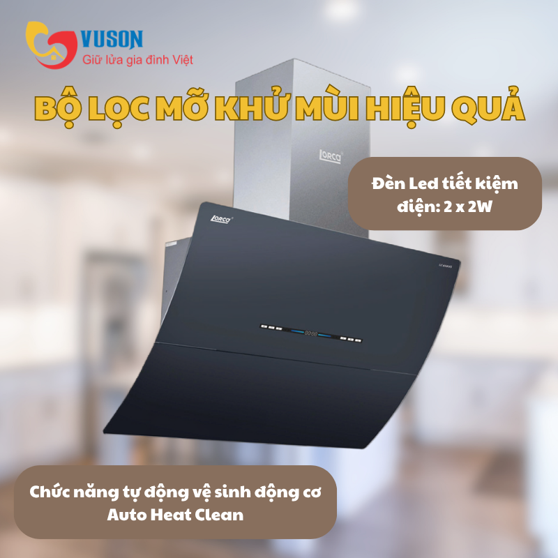 Máy hút mùi Lorca LC 658 VS-70cm