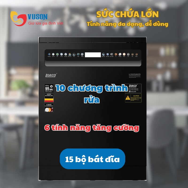 Máy rửa bát Lorca LCI9027SMS07B