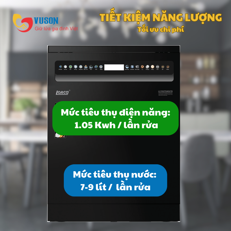 Máy rửa bát Lorca LCI9027SMS07B