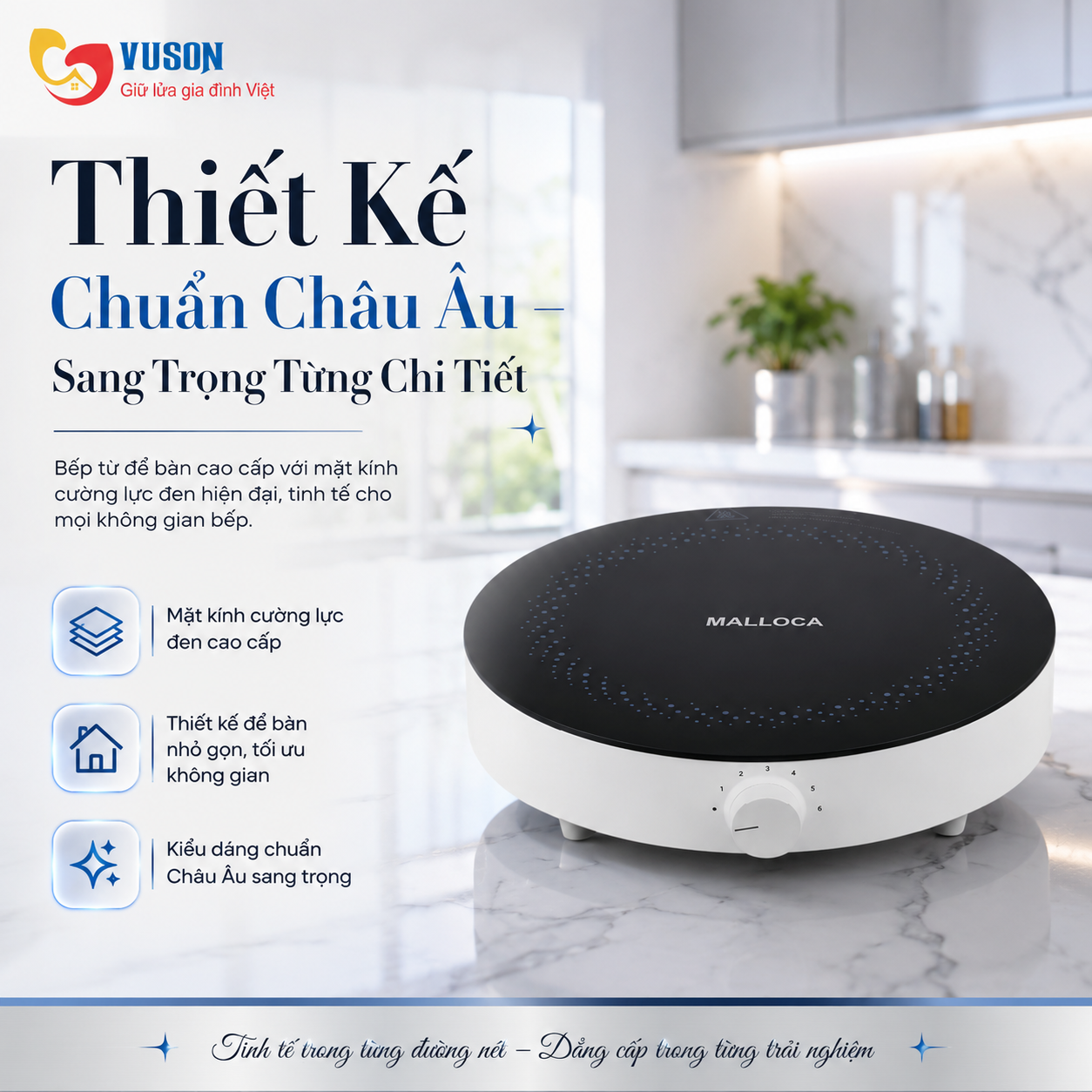 Bếp để bàn Malloca MCT26