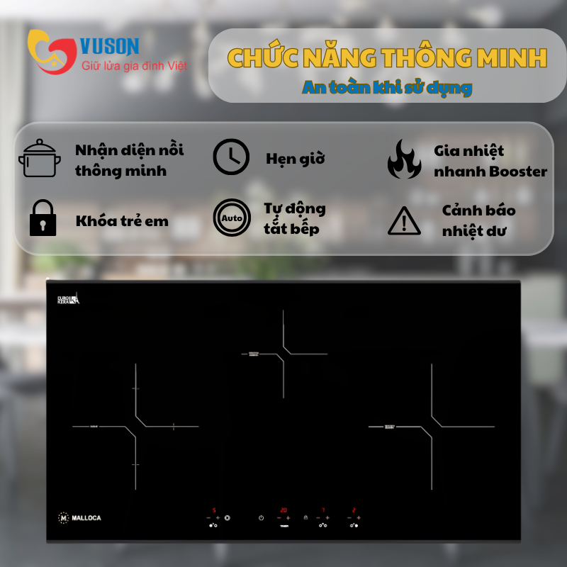 Bếp điện từ Malloca MH03IRN