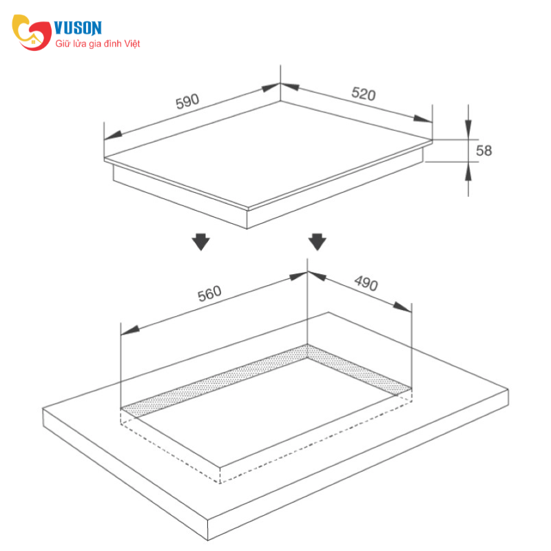 Bếp từ Malloca MIH593ECO