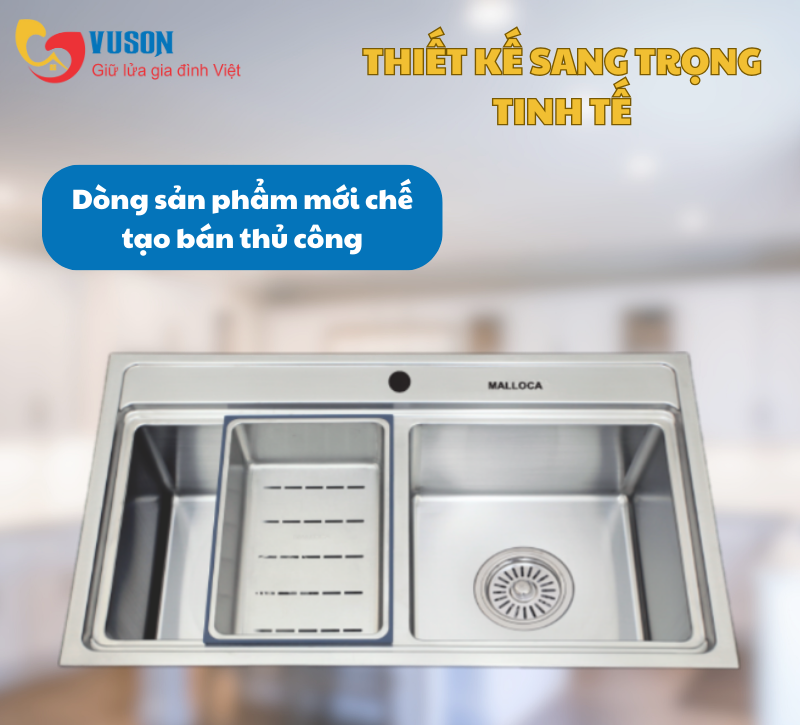 Chậu rửa chén Malloca MS 8812