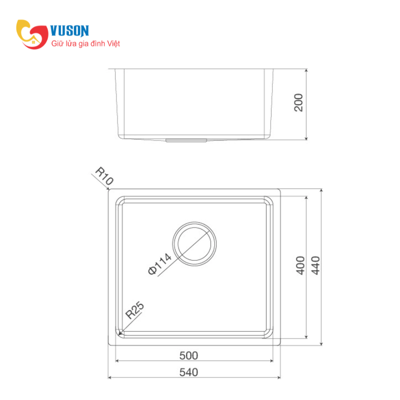Chậu rửa bát Malloca MS6054