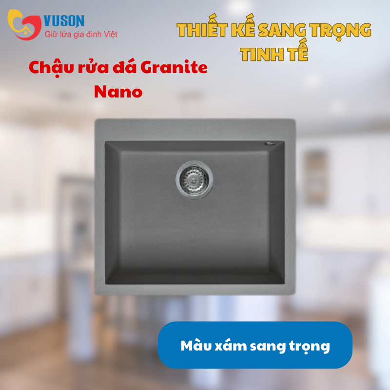 Chậu rửa bát đá Malloca TITANIUM K-10573