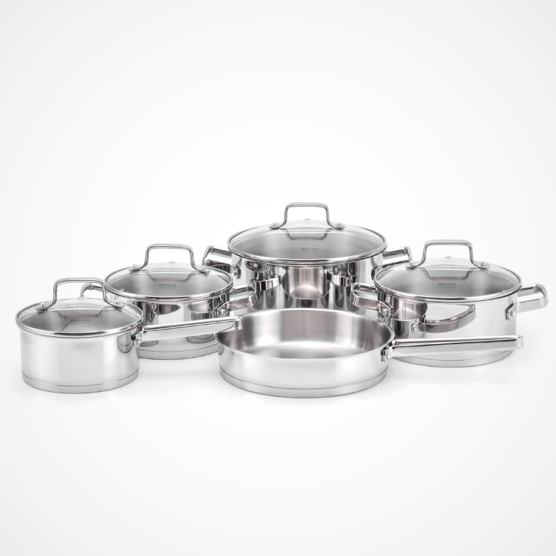 Bộ nồi Inox 9 món Malloca SA-1503