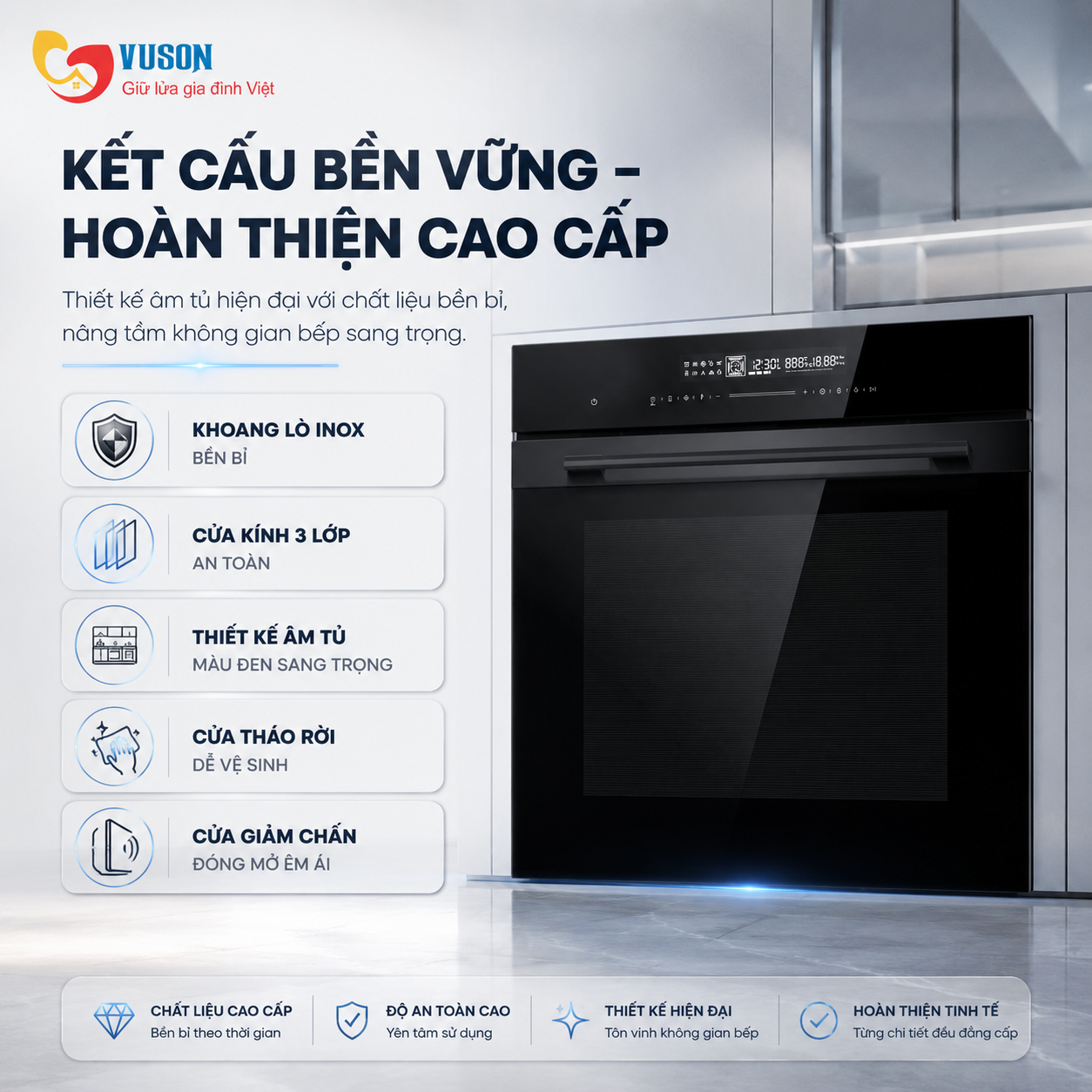 Lò nướng Malloca MOV1372BS