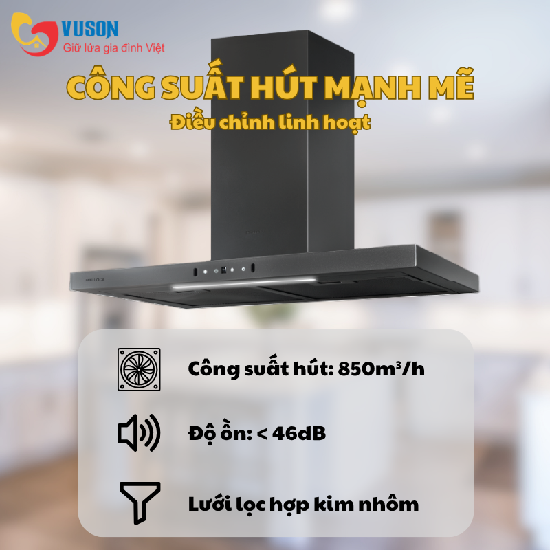 Máy hút mùi Malloca SLIM MH7035TS