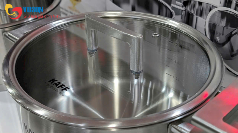 BỘ NỒI CHẢO INOX 9 MÓN Kaff KF - DIAMON09304 Luxury