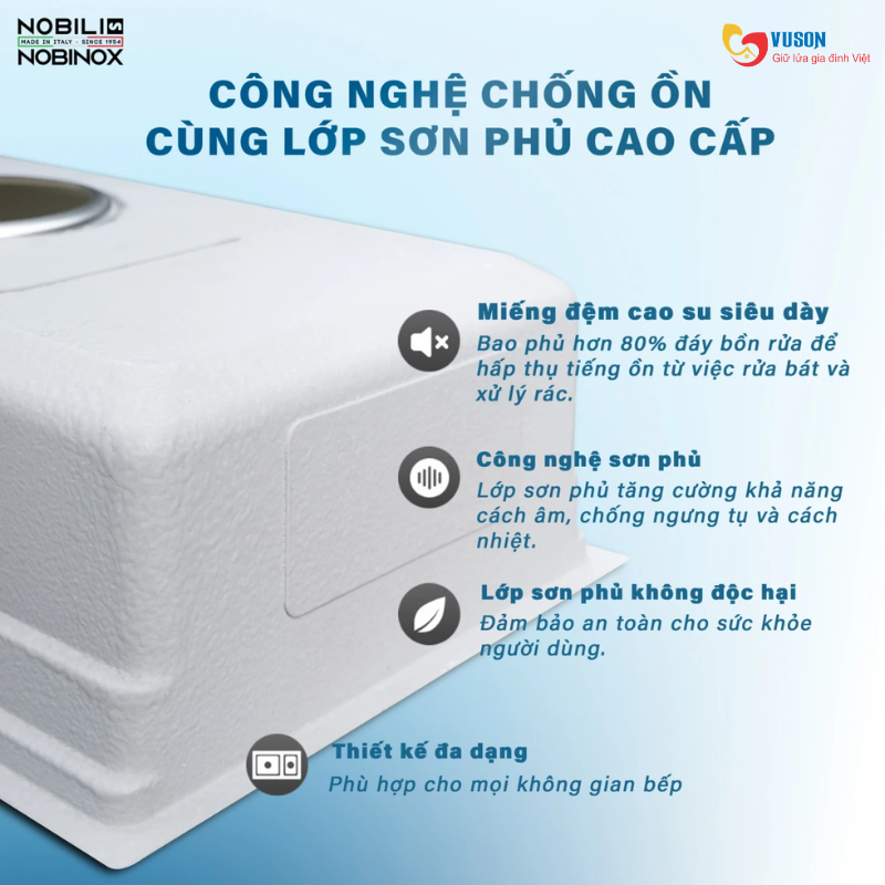 Chậu rửa bát NOBINOX ARVO B085