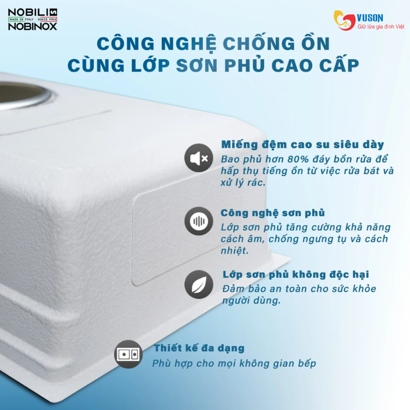 Chậu rửa bát NOBINOX ARVO B370