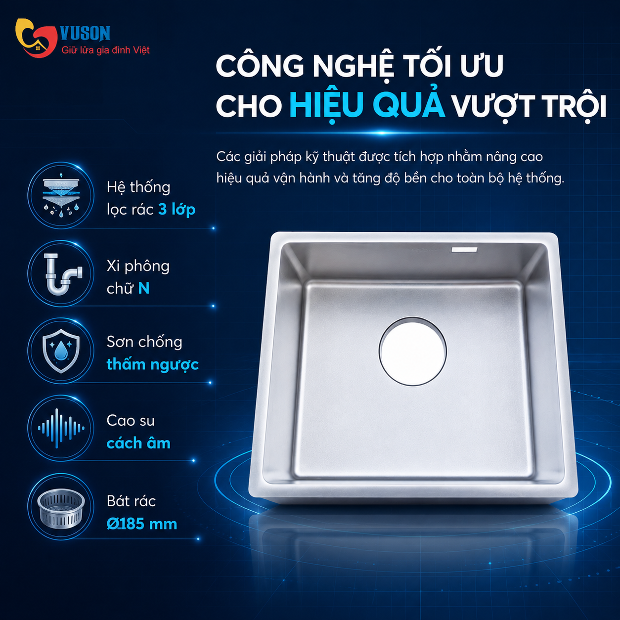 Chậu rửa bát NOBINOX ARVO V444