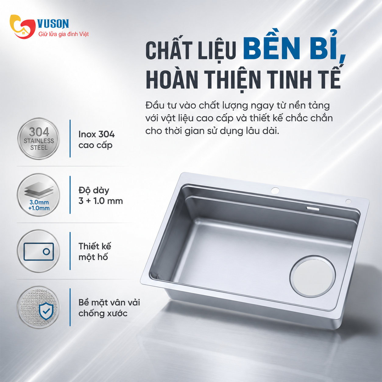 Chậu rửa bát NOBINOX ARVO V775