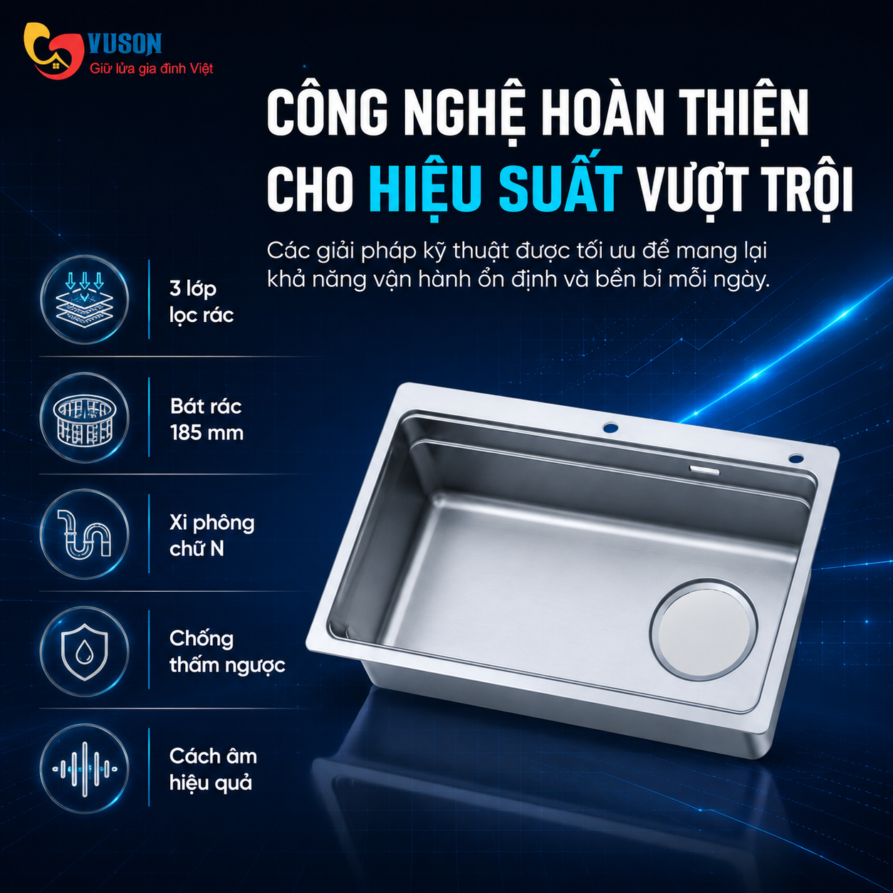 Chậu rửa bát NOBINOX ARVO V775