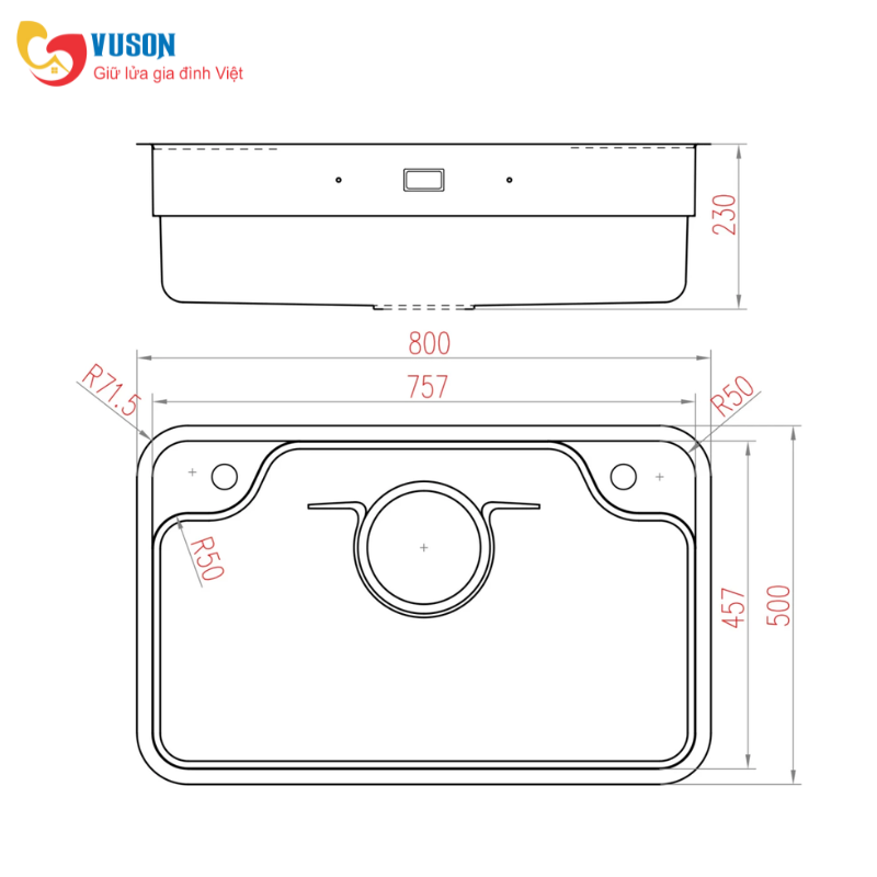 Chậu rửa bát NOBINOX LIKEN NL790D
