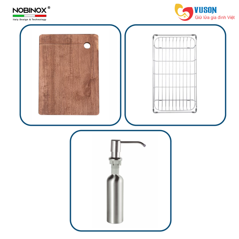 Chậu rửa bát NOBINOX LUMIA NJ507D