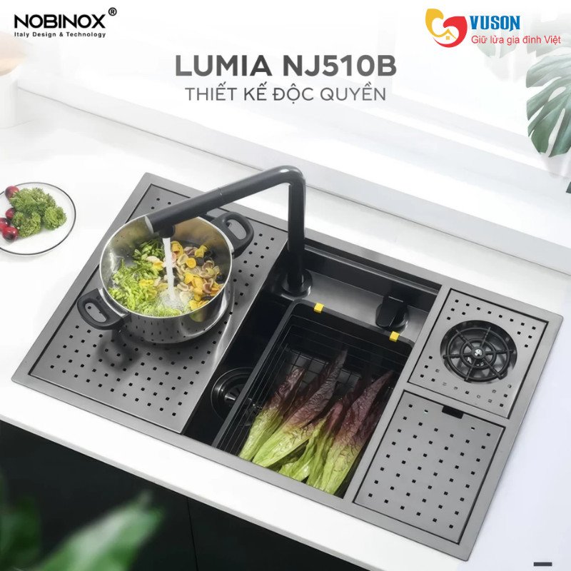Chậu rửa bát NOBINOX LUMIA NJ510B