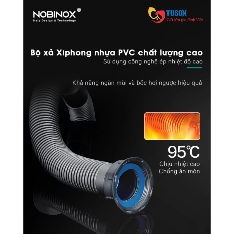 Chậu rửa bát NOBINOX LUMIA NJ511B