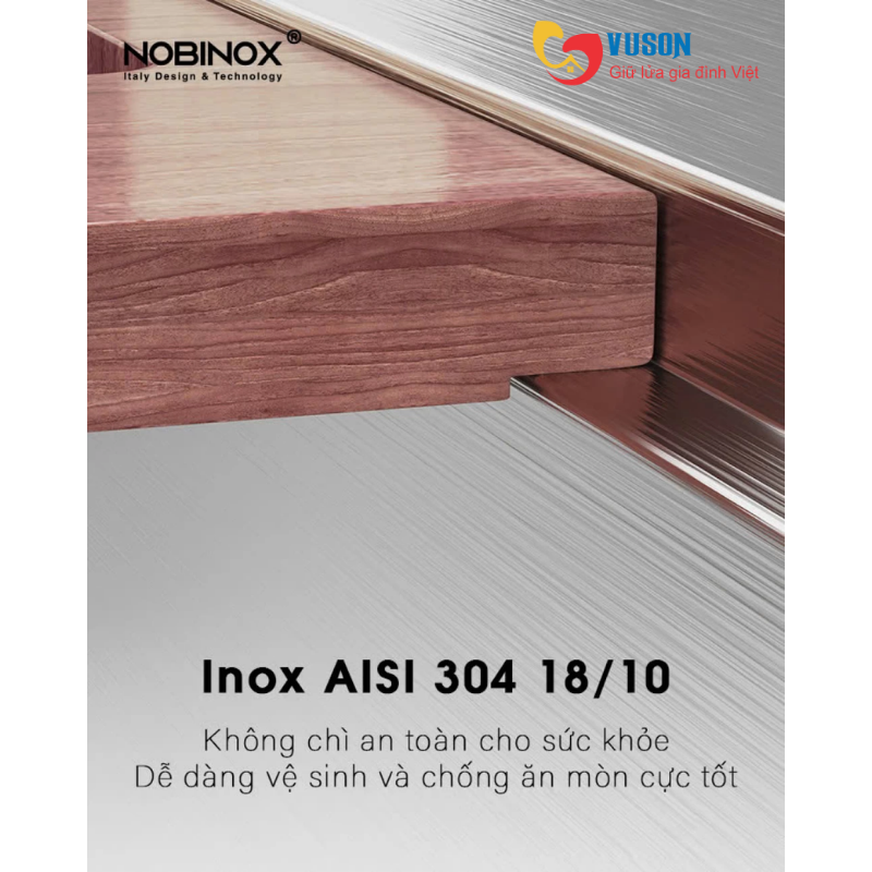 Chậu rửa bát NOBINOX LUMIA NJ558B