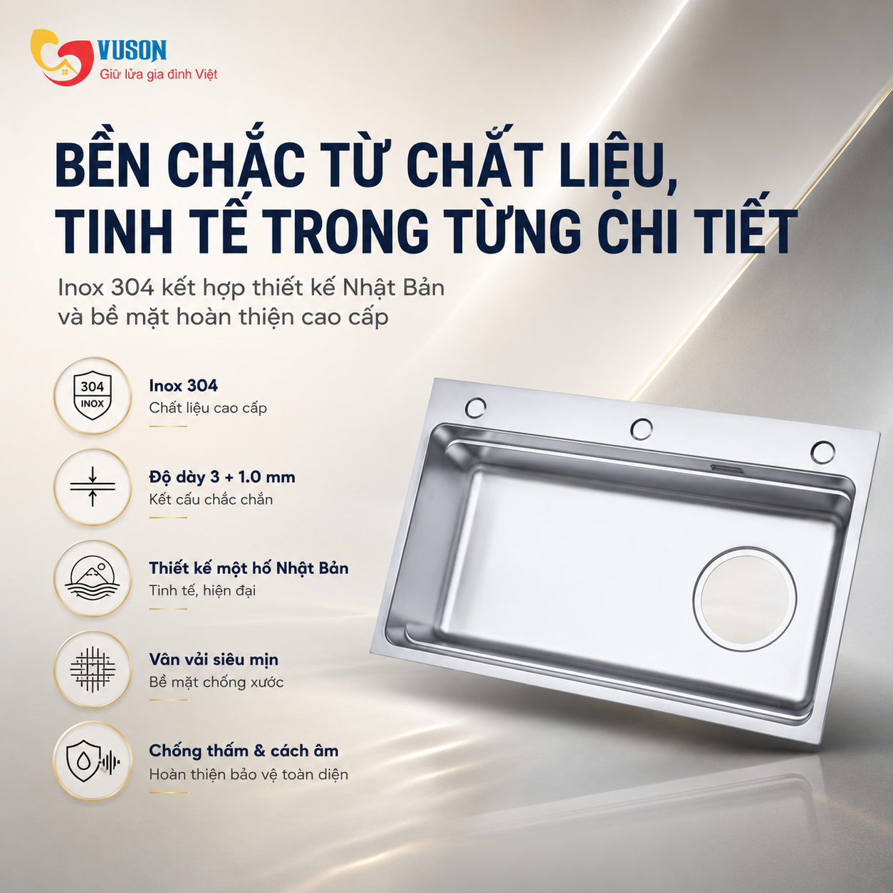 Chậu rửa bát NOBINOX LUMIA NX554