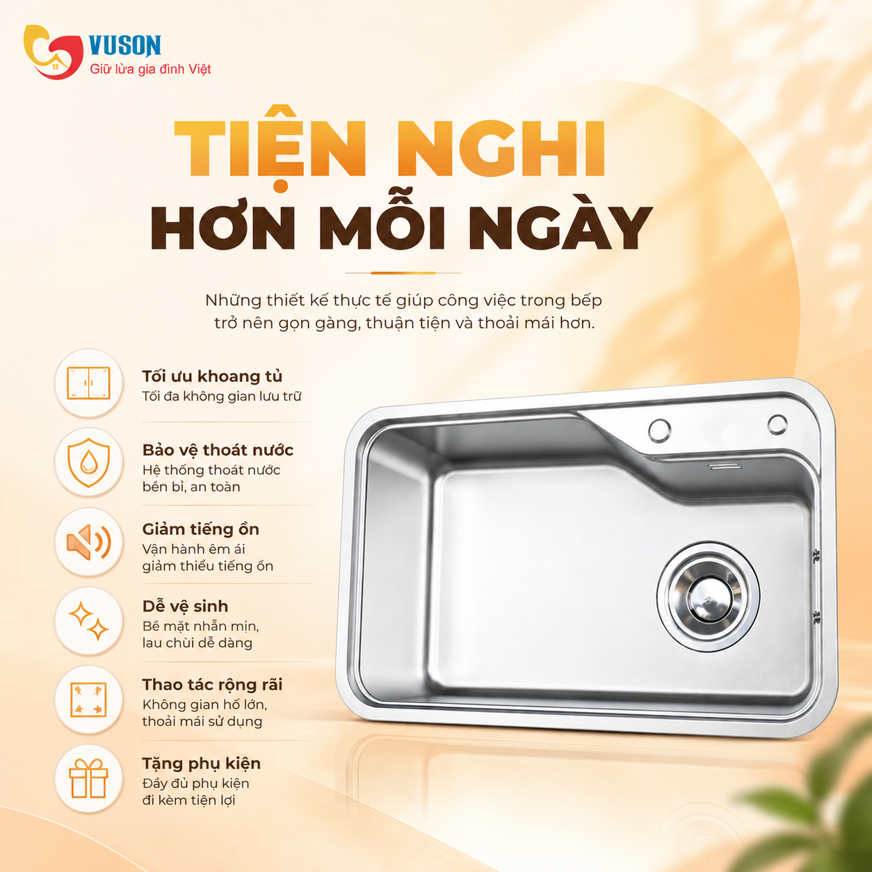 Chậu rửa bát NOBINOX MONO VA200